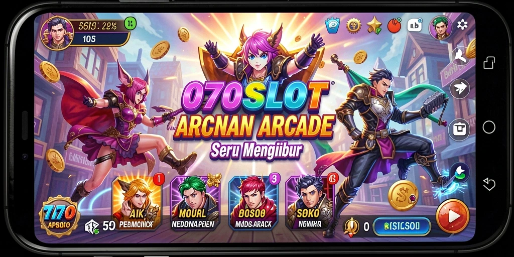 Screenshot utama 070SLOT menampilkan gameplay arcade yang seru dan menantang.