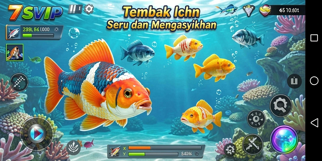 Gameplay seru menembak ikan di 7SVIP dengan grafis menarik.