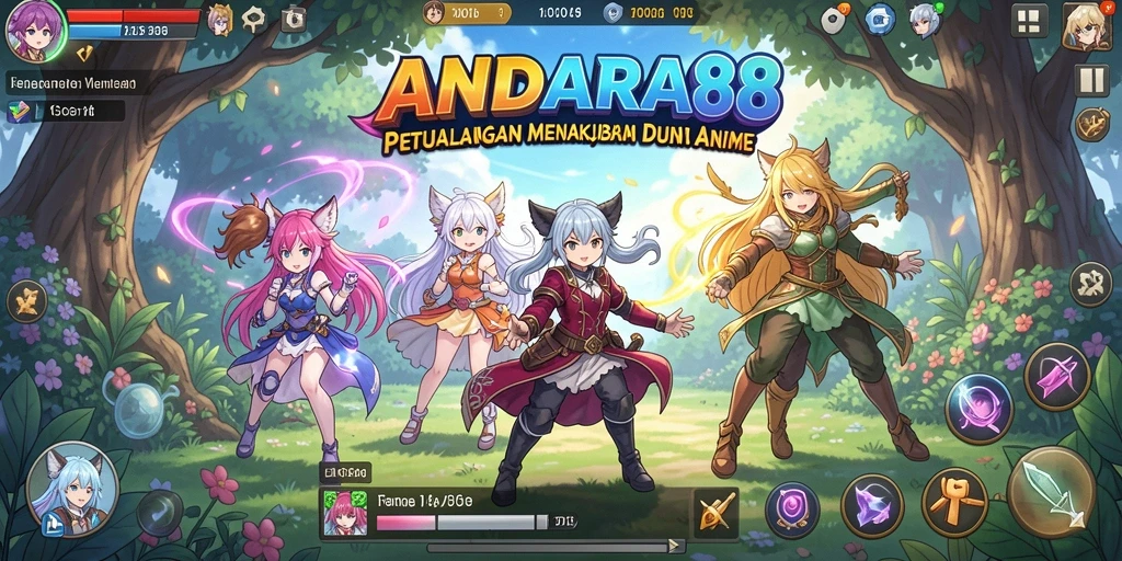 Tampilan gameplay menarik dari ANDARA88 dalam dunia Anime.