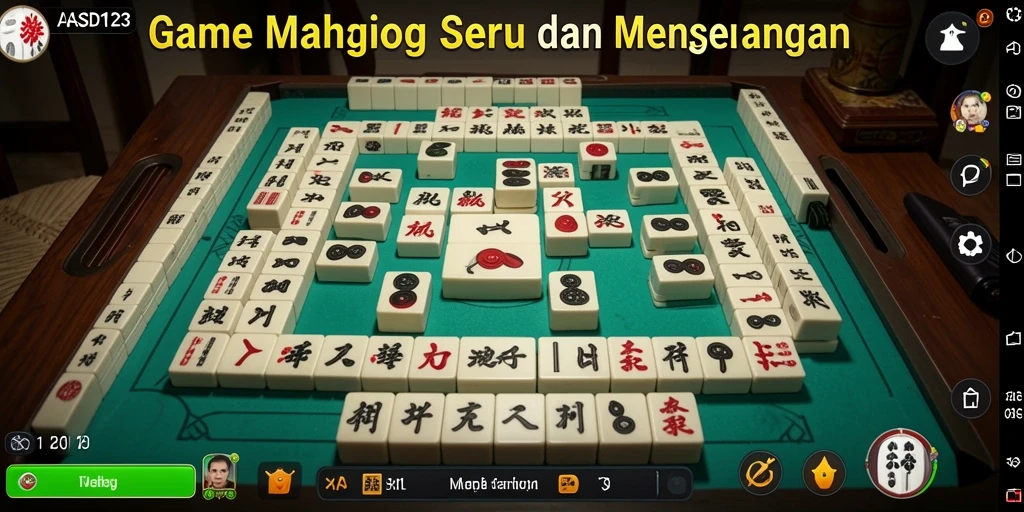 Tampilan gameplay ASD123 dengan berbagai tantangan Mahjong.
