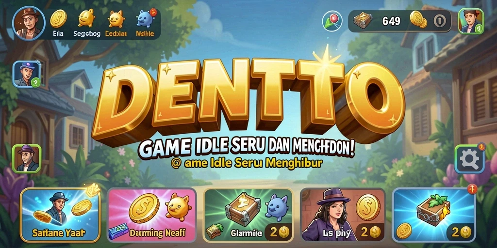 Tangkapan layar DENTOTO menampilkan gameplay santai yang mendebarkan.