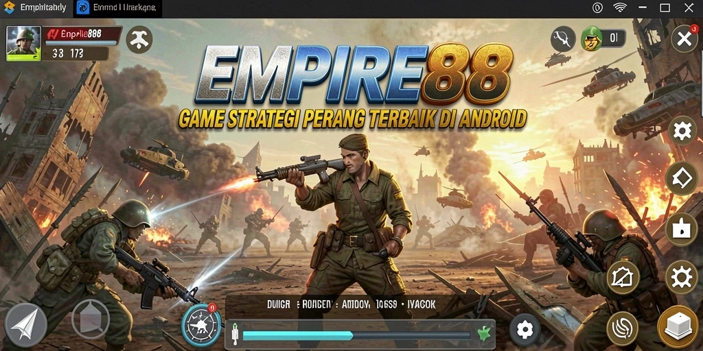Screenshot gameplay <strong>EMPIRE88</strong> yang menampilkan pertempuran epik dan strategi mendalam.