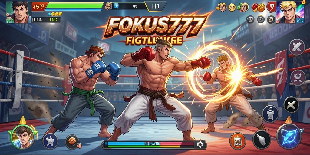 Gameplay Fighting yang mendebarkan di FOKUS777.