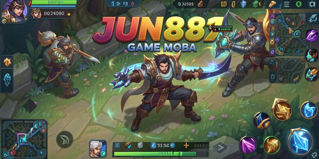 Tampilan gameplay seru dan dinamis dari JUN88.