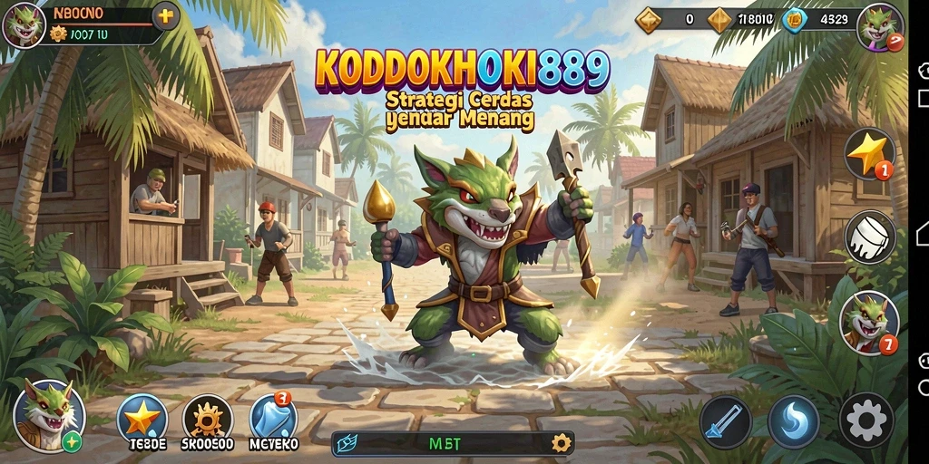 Tampilan gameplay menarik dari KODOKHOKI889 yang penuh strategi.