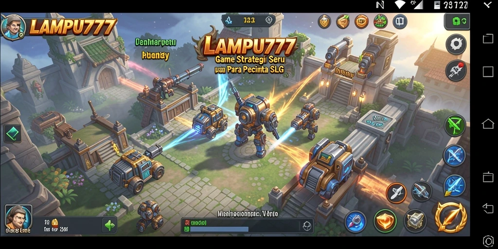Tampilan utama gameplay LAMPU777 dengan strategi mendalam dan pertempuran seru.