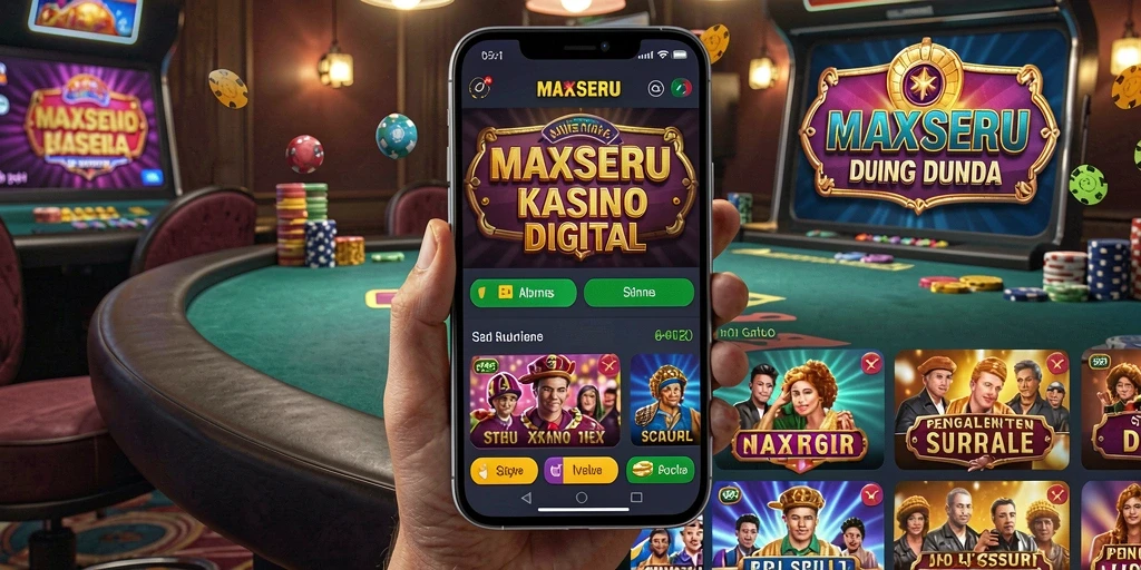 Tampilan gameplay <strong>MAXSERU</strong> yang menarik dengan berbagai permainan Kasino.