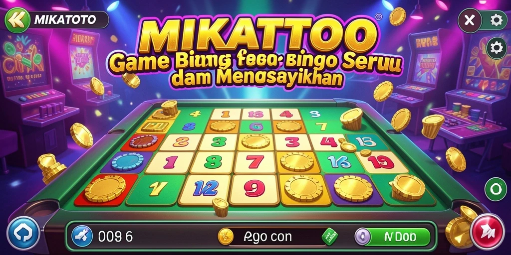 Tampilan seru gameplay bingo di MIKATOTO.