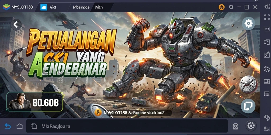 Tampilan seru gameplay MYSLOT188 yang mendebarkan.