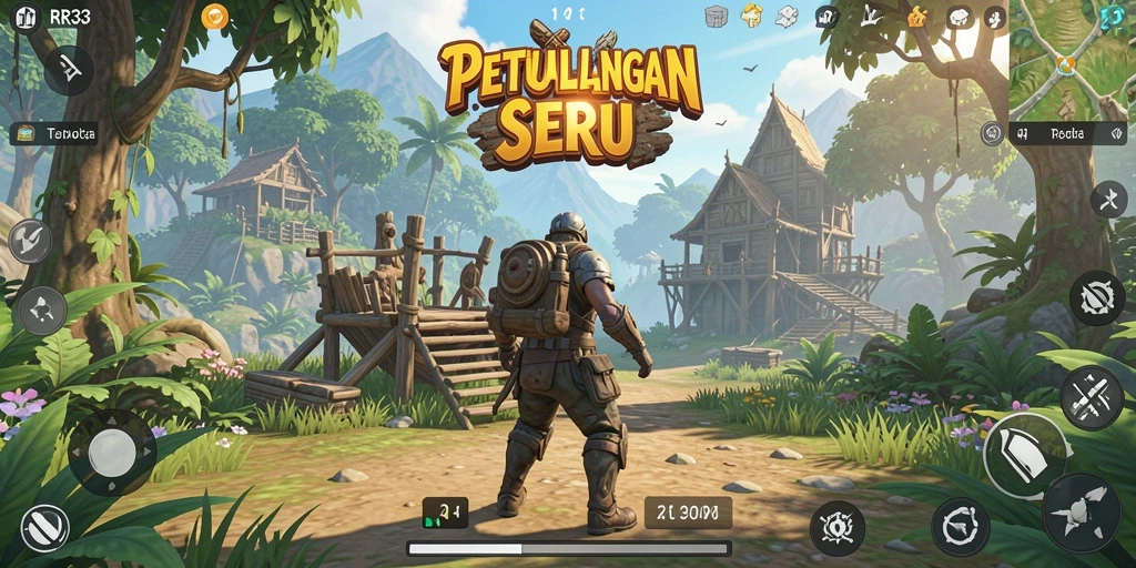 Tampilan gameplay yang seru di dunia terbuka RR33.