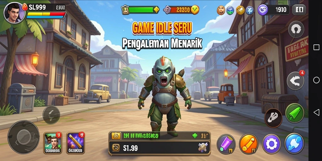 Tampilan gameplay <strong>SL999</strong> yang menarik dan interaktif di layar ponsel.