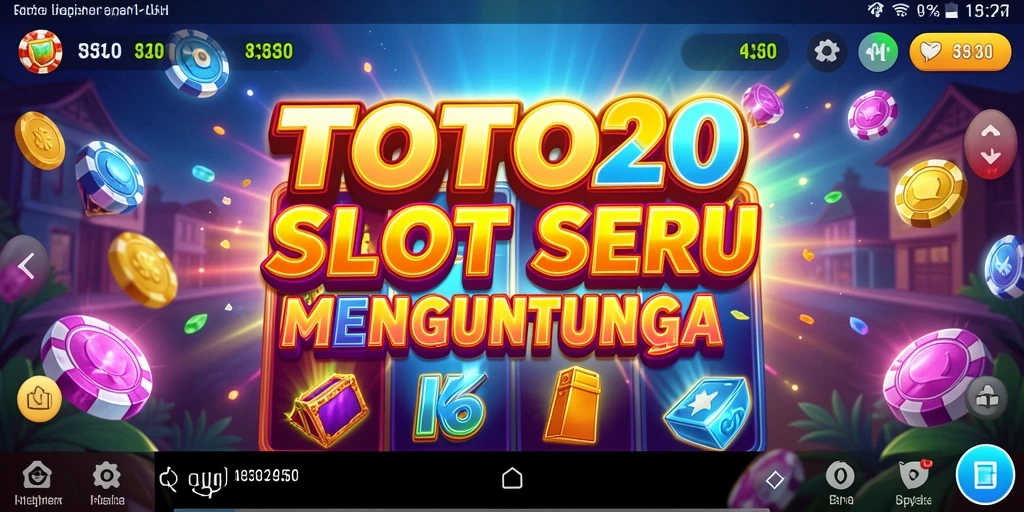 Tampilan gameplay yang menegangkan dari TOTO20 dengan gulungan berputar.