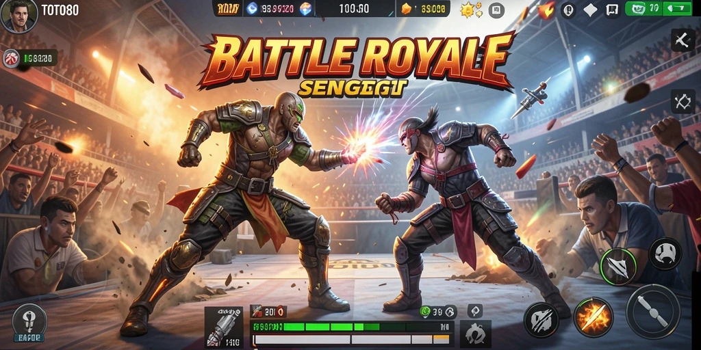 Tampilan gameplay seru dalam TOTO80 dengan pertempuran yang mendebarkan.
