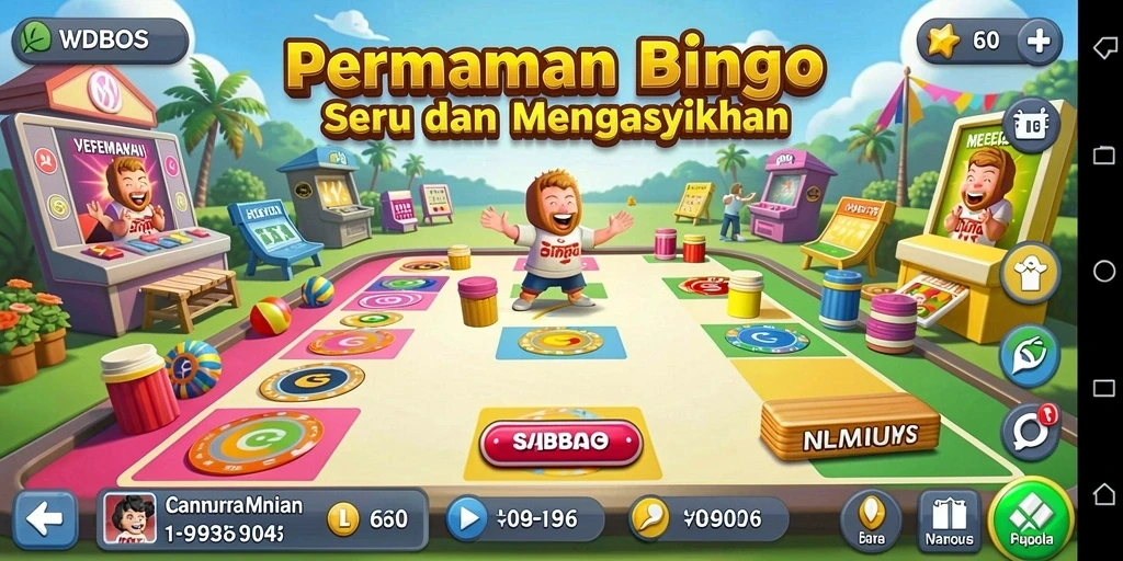 Tampilan menarik dari gameplay Bingo di WDBOS.